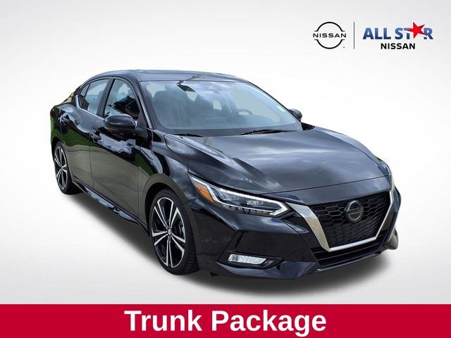 2023 Nissan Sentra SR in Super Black — front three-quarter view