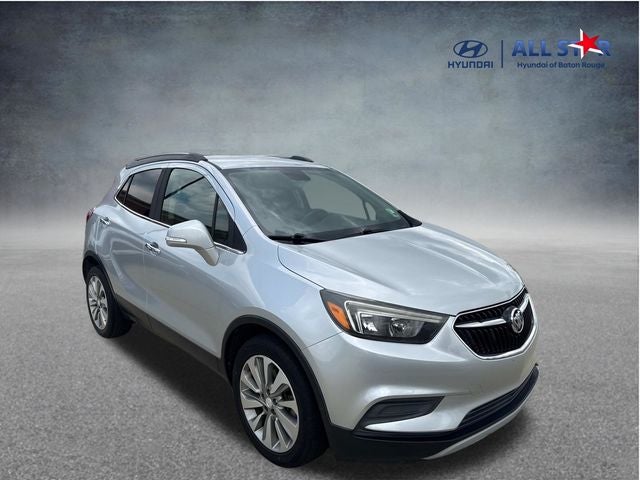 2018 Buick Encore Preferred in Quicksilver Metallic — front three-quarter view