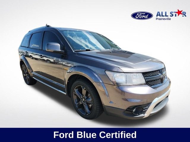 2020 Dodge Journey Crossroad in Granite Crystal Metallic Clearcoat — front three-quarter view