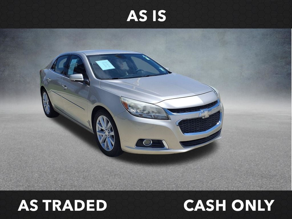 2014 Chevrolet Malibu LT 2LT in Champagne Silver Metallic — front three-quarter view