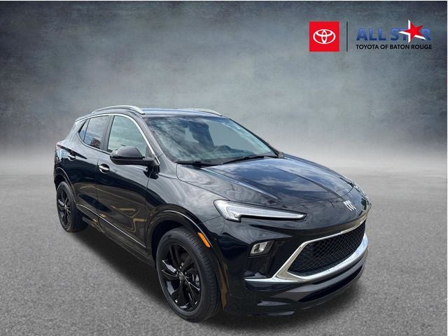 2024 Buick Encore GX Sport Touring in Ebony Twilight Metallic — front three-quarter view